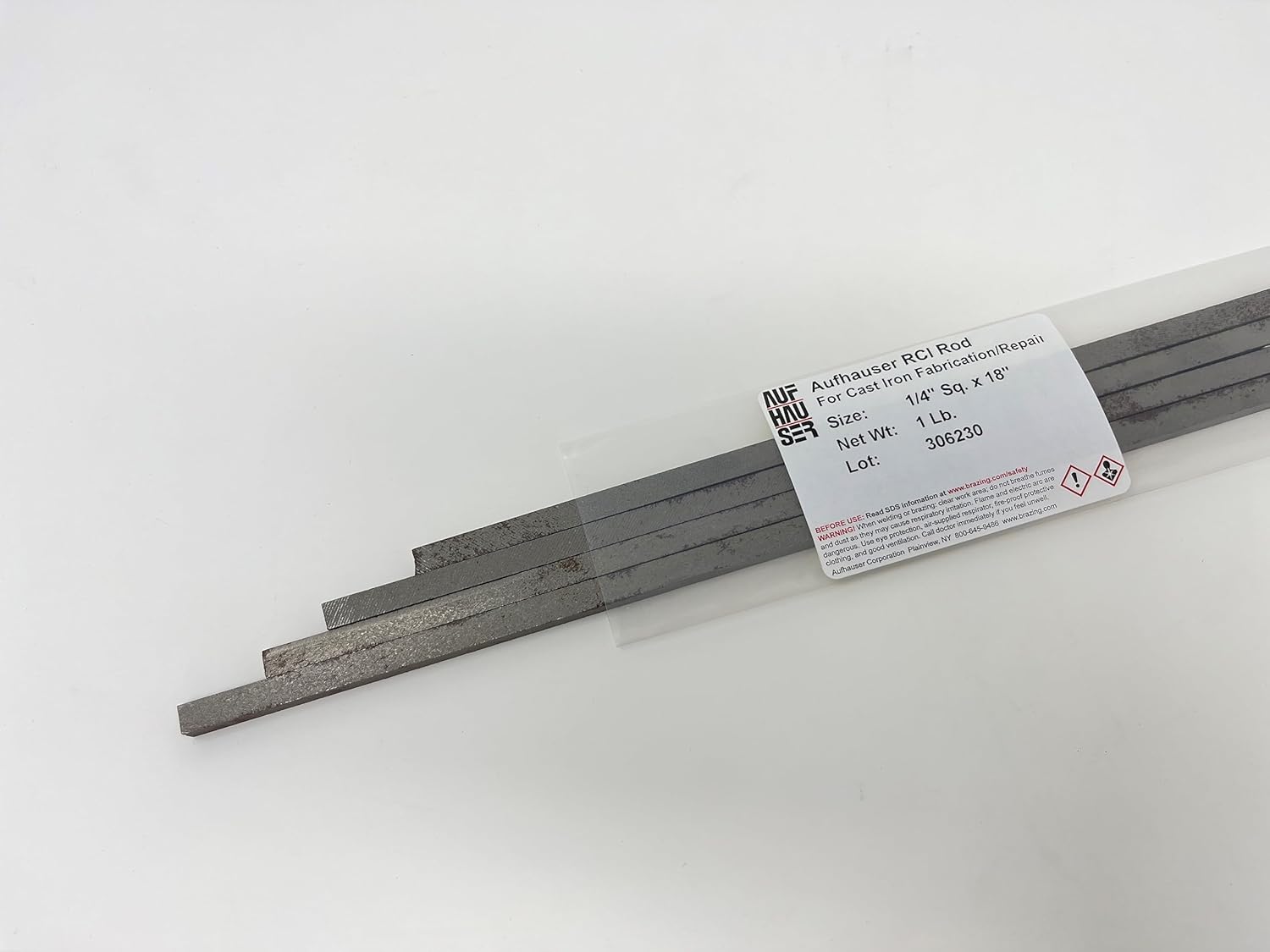 RCI 1/4" X 18" Oxyacetylene Brazing Rod for Cast Iron Repair 1 Lb.