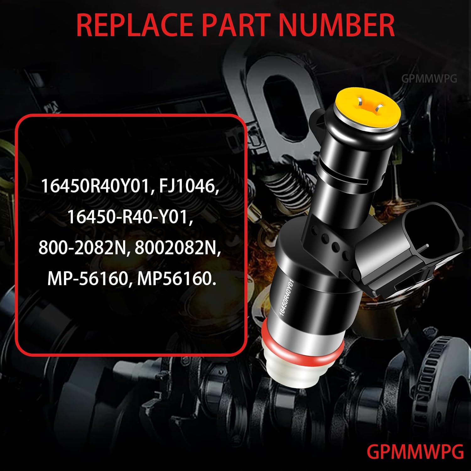 4Pcs Fuel Injectors OE 16450R40Y01 Injector Compatible with Honda Accord 2008-2012 /Civic 2013-2015 /CR-V 2010-2011, for Acura ILX 2013-2015 /TSX 2009-2014 L4 2.4L Gas Automotive Set of 4