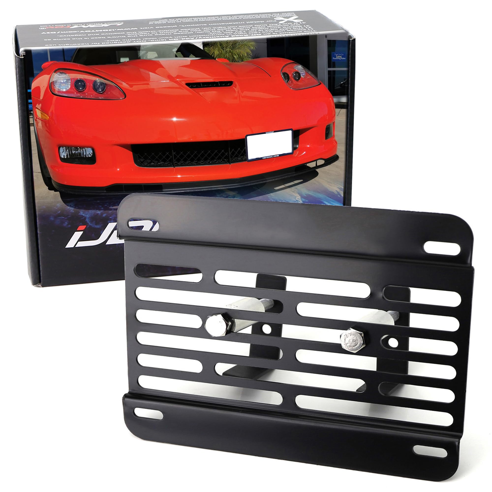 Amazon.com: iJDMTOY No Drill Front Grille Mesh Mount License Plate