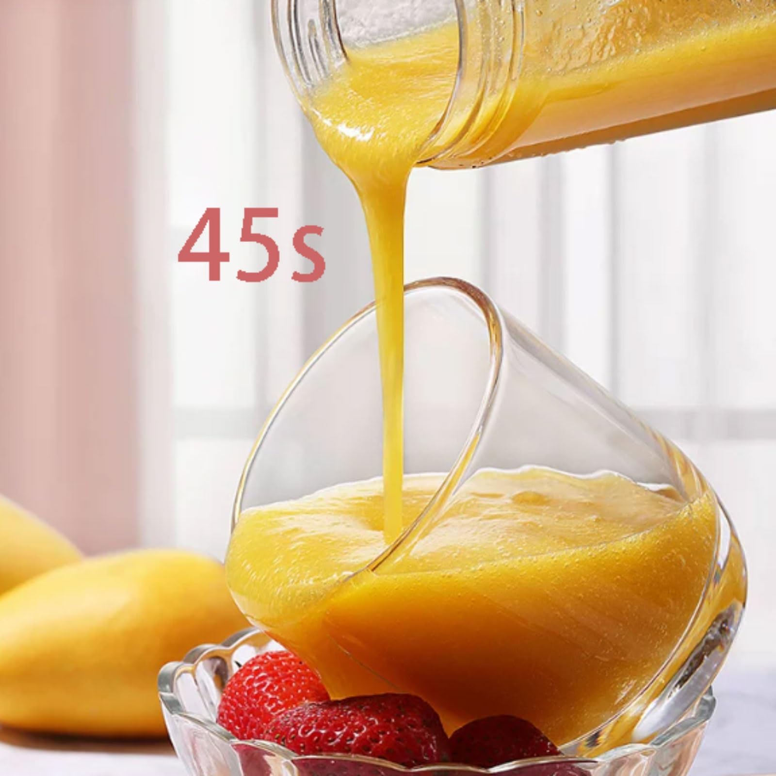 Potężny plastikowy przenośny blender z wylewką łyk ładowalna przenośna sokowirówka do smoothie lód blending sok 380 ml kompaktowy (rot)