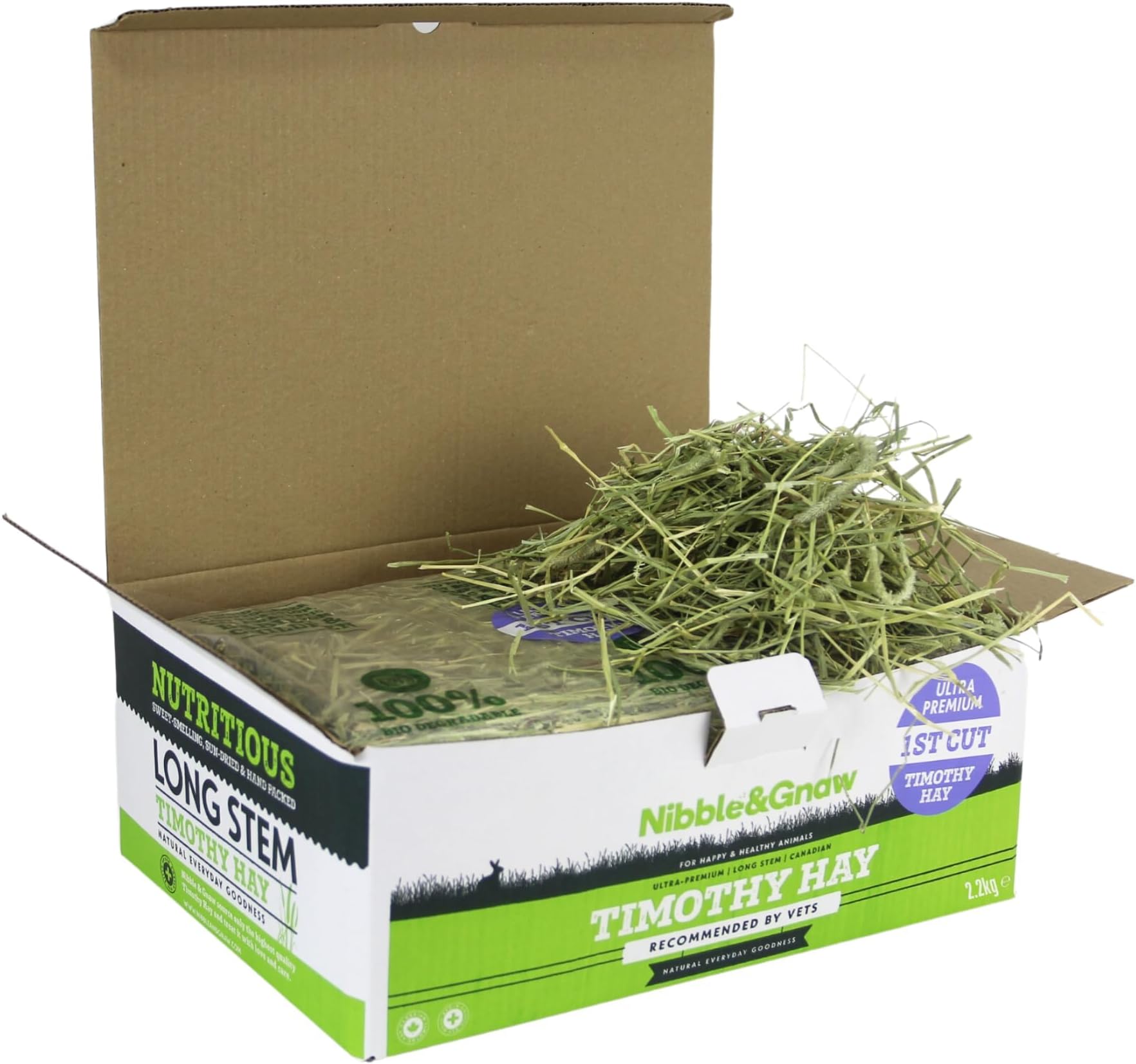 Timothy hay for Rabbits, hay for Guinea pigs, First cut, 2.2kg