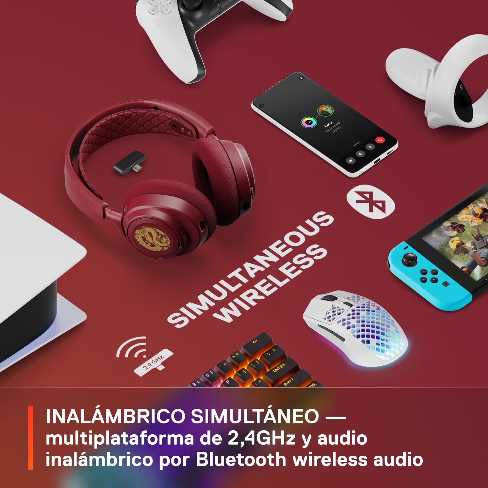 SteelSeries Arctis Nova 7 Wireless - Auriculares Gaming