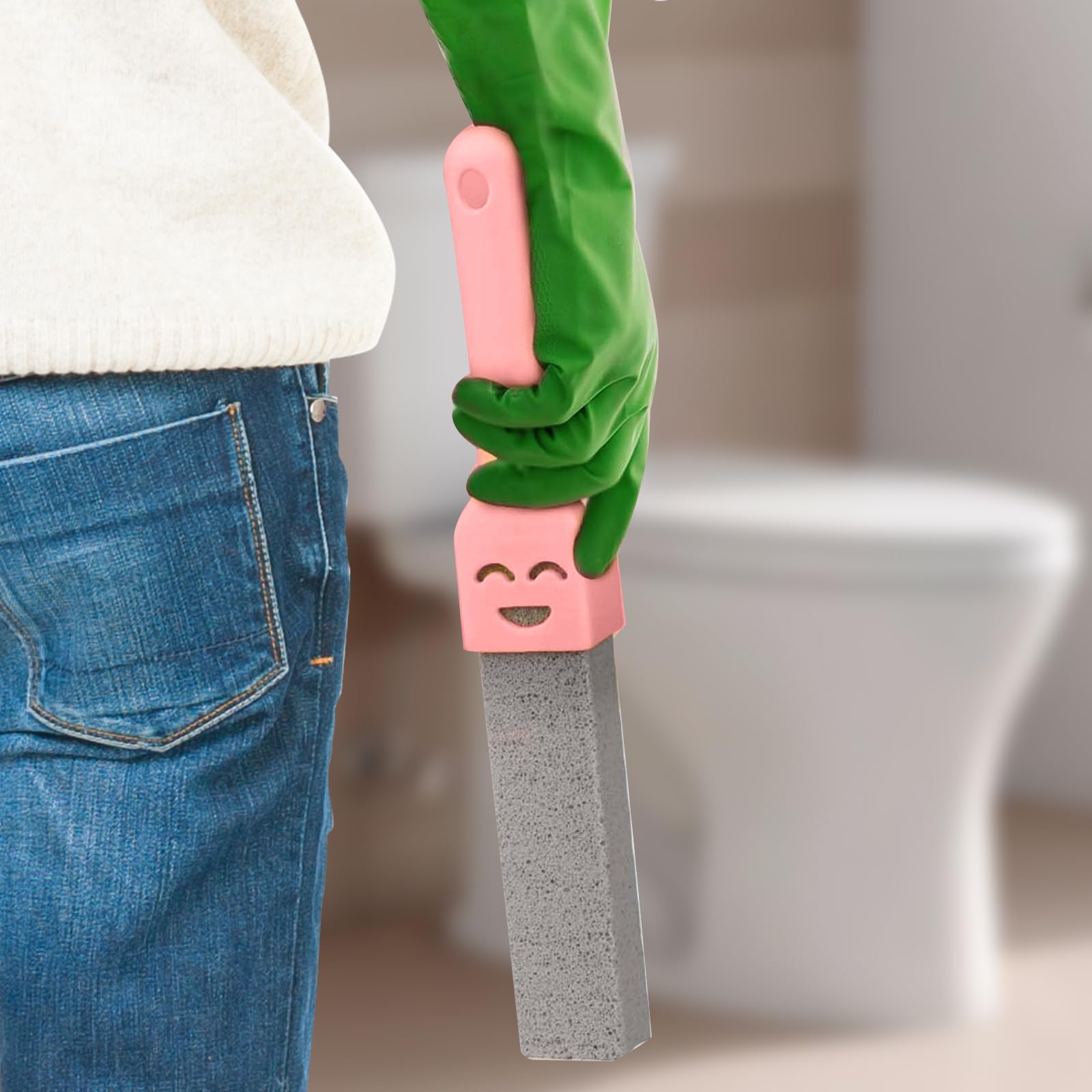 6 sztuk pumeksu do czyszczenia toalety, pumeksu z 3 uchwytami, blok do czyszczenia WC, toaleta Pumice Stone, kamień do czyszczenia kamienia moczowego, do toalety, umywalki, wanny