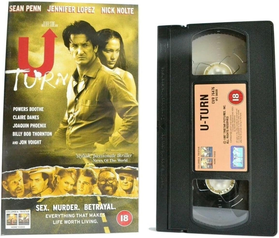 Amazon.com: U Turn [VHS] : Sean Penn, Jennifer Lopez, Nick Nolte, Billy ...