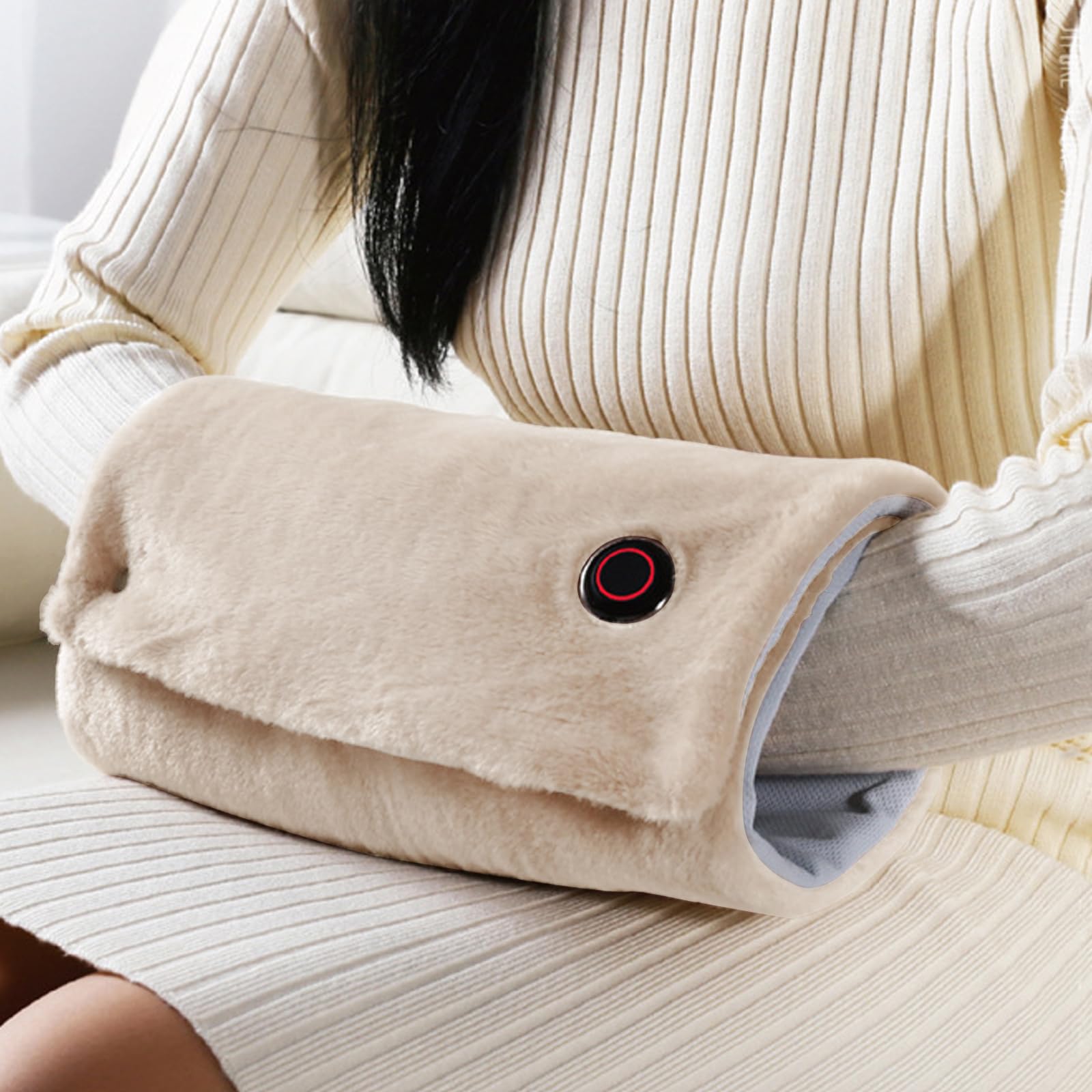 YJZQ Coussin Chauffant USB Tapis Chauffe Main Dos Cou Épaules Lombaire Genou Mini Châle en Graphène Lavable 3 Modes - Température Contrôle 40℃ à 54℃ pour Bureau Voyage Salle 30x60 cm