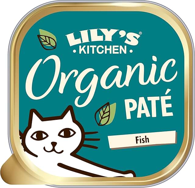 Lily's Kitchen Mit natürlichen Zutaten hergestellt Nassfutter Pastete für ausgewachsene Katzen Bio- Fisch Getreidefreie Rezeptur 19 x 85g product image