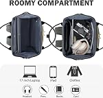 EMPSIGN 17 Inch Laptop Backpack for Women, Travel Computer Backpack, Large Capacity Water-repellent Quilted Casual Daypack