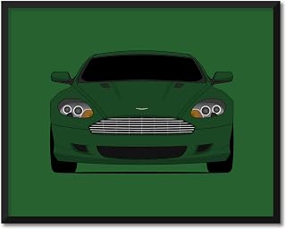 CUSTOMIZABLE COLOR: Aston Martin DB9 (2004-2011) Inspired Poster Print Wall Art Decor Handmade (Unframed)