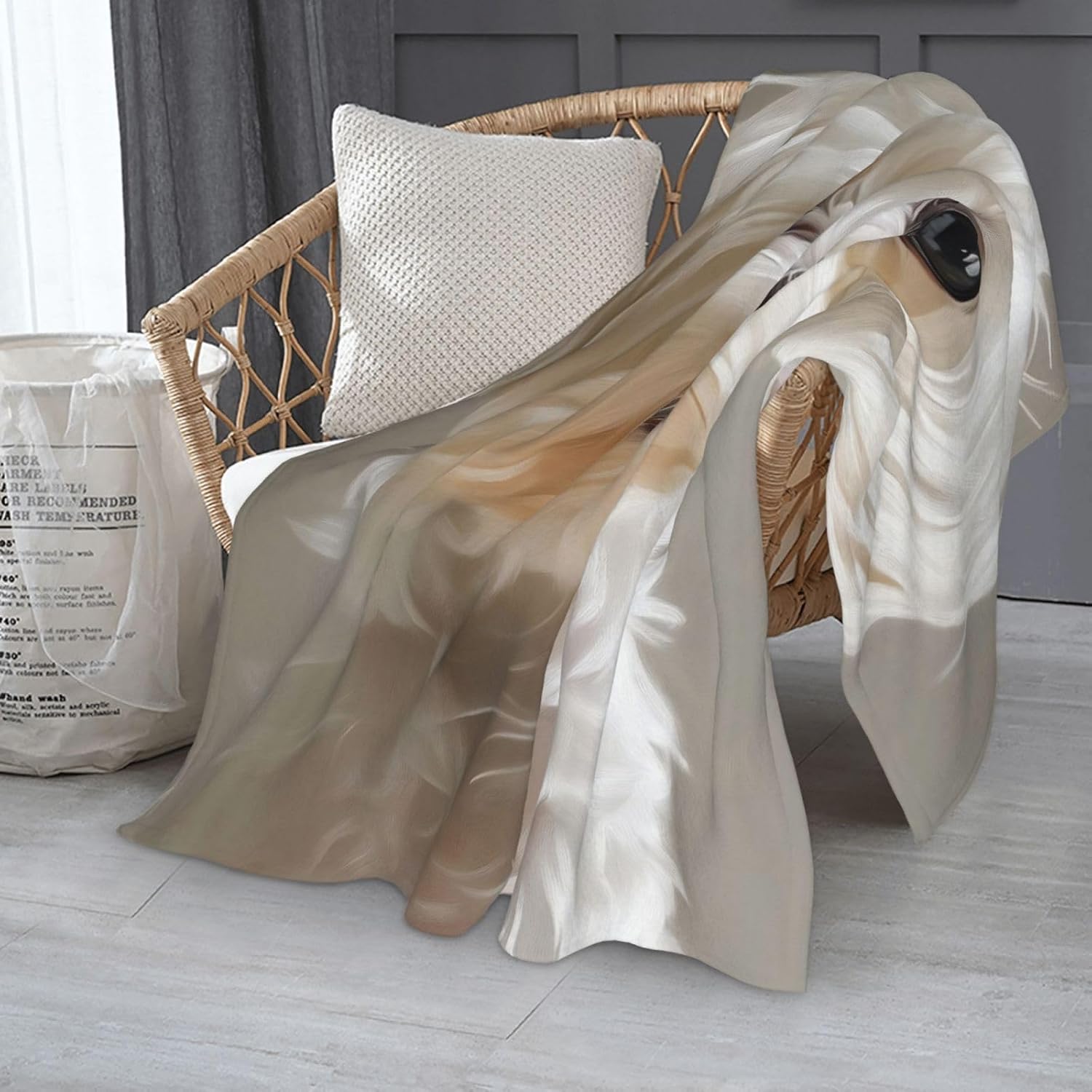 Cute Maltese Dog Blanket Gifts for Women Girls Dog Lovers, White Maltese Dog Themed Throw Blankets, Soft Cozy Lightweight Plush Throws for Living Room Sofa Couch Home Decor 60x80in