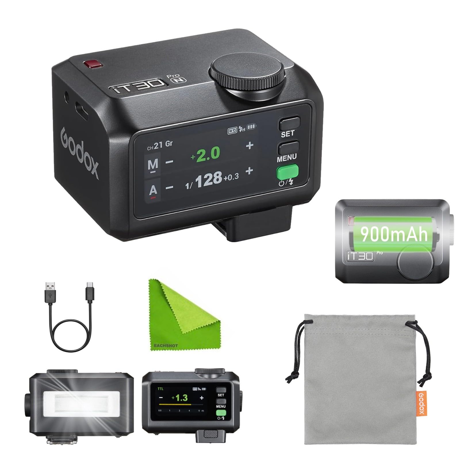 Amazon | Godox iT30Pro N ミニ TTL フラッシュ Z8, Z9, Z6 III, Zf