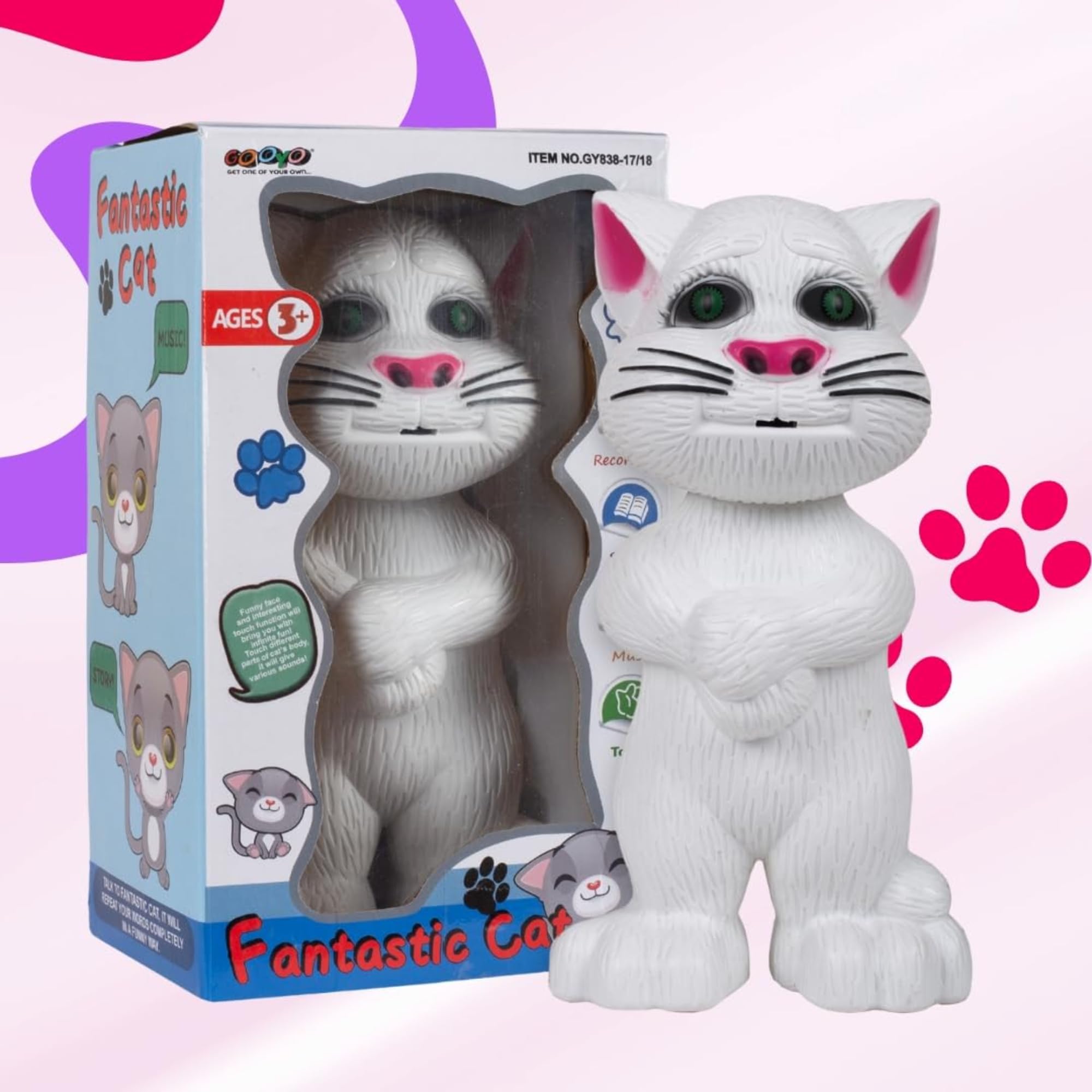 See full amazon price history chart for KID KRAZE® Electronic Pet Talking Toy Cat for Kids | Best Musical Toy with More Features | Best Gift for Kids | White Color, 3xAA Battery (Not Included) KID KRAZE® Electronic Pet Talking Toy Cat for Kids | Best Musical Toy with More Features | Best Gift for Kids | White Color, 3xAA Battery (Not Included) (B0D2NM4T9Q) Amazon Price History, Amazon Price Tracker