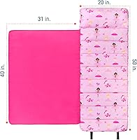 Vista 5 de Wildkin Alfombrilla para Siesta Infantil Original – Cómoda Alfombrilla para Dormir con Almohada, Ideal para Escuela y Viajes