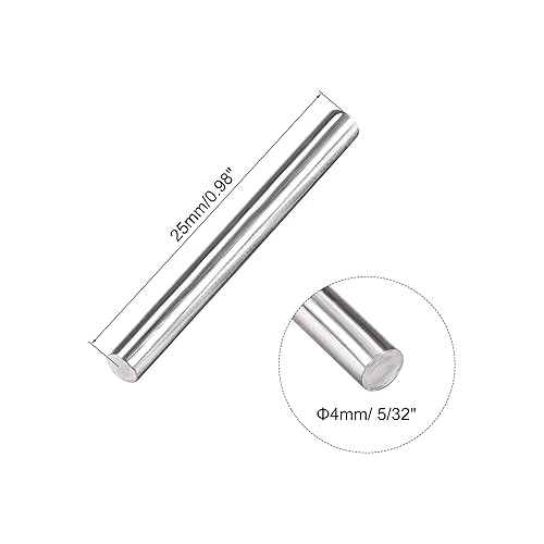 Miniatura 15 de uxcell Varilla redonda sólida de acero inoxidable 304 de 0.118 in x 2.953 in para manualidades de bricolaje - 10 piezas