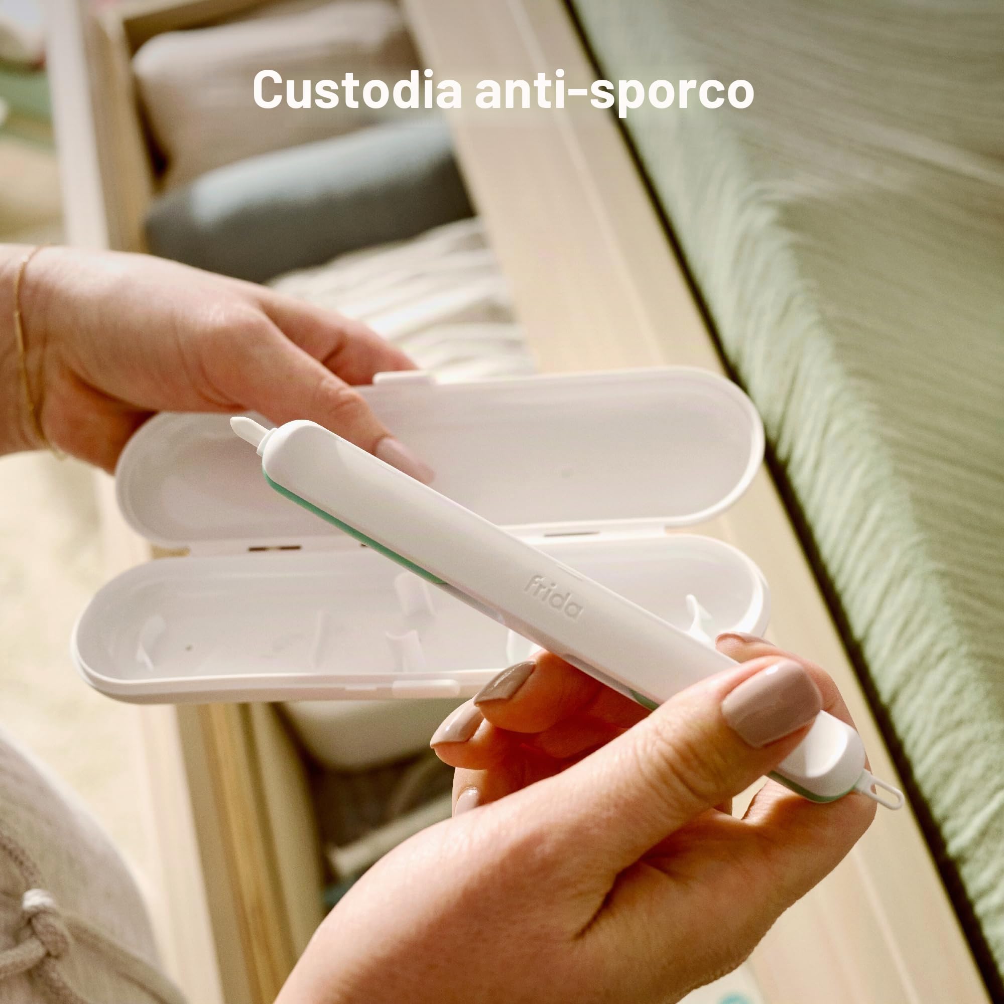 Frida Baby - Naso 3 in 1 per neonati e bambini piccoli, pulitore per orecchie per bambini, pulitore per orecchie e strumento per unghie per neonati e bambini, pulizia sicura per bambini, cera