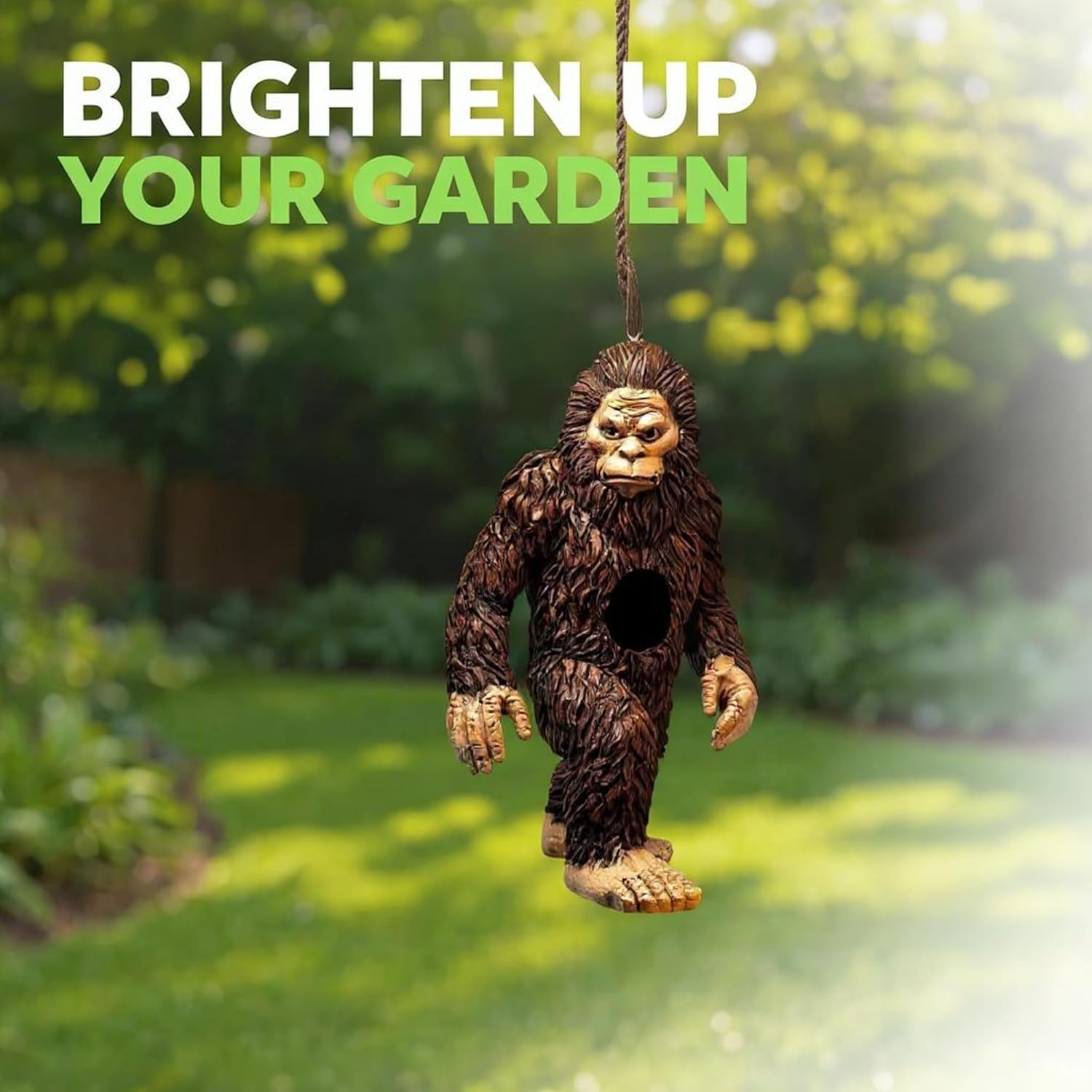 Spoontiques Big Foot Birdhouse, Multicolor, Garden Décor - Decorative Birdhouse for Yard and Garden Decoration