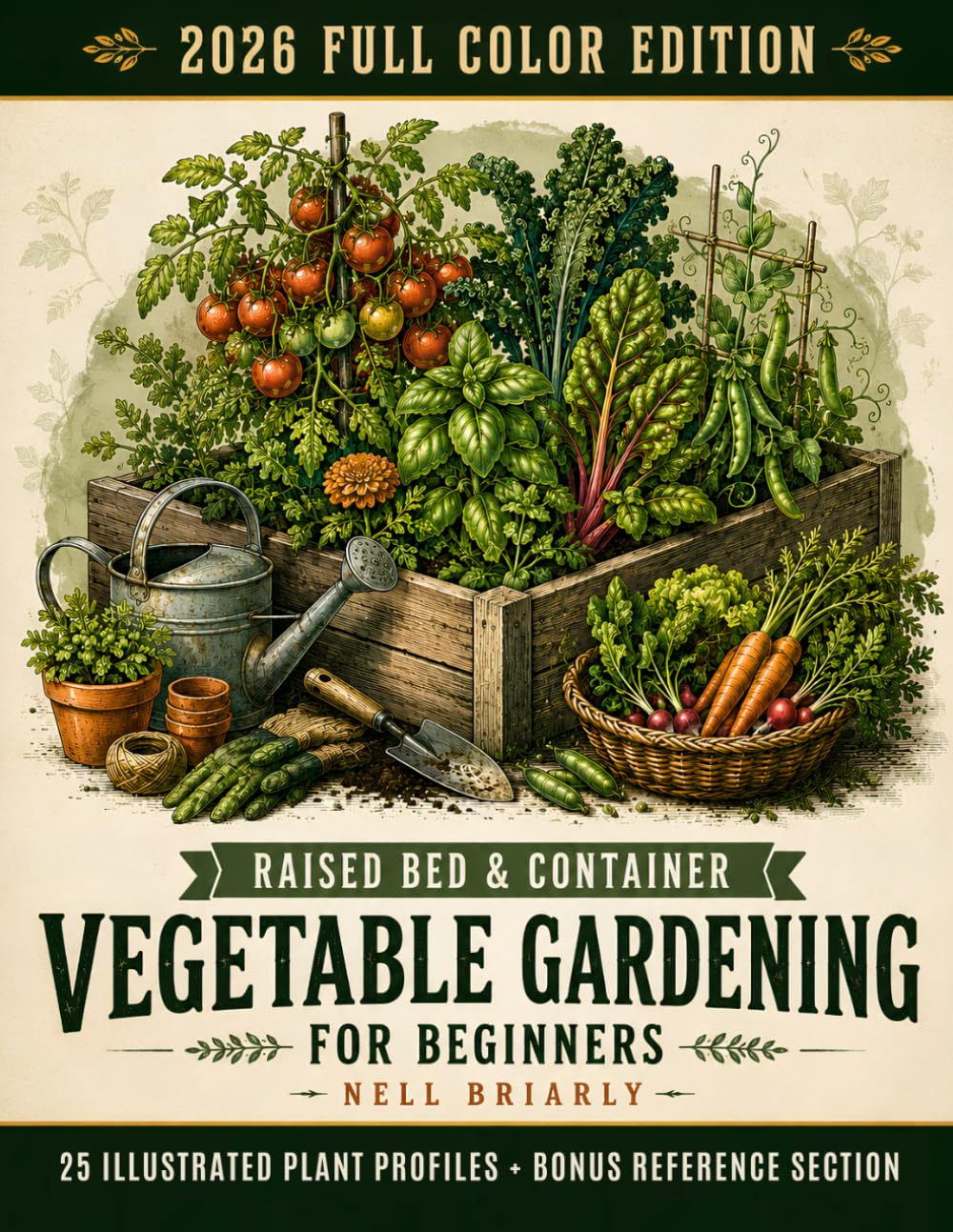 Raised Bed & Container Vegetable Gardening for Beginners: How to Grow Vegetables, Herbs & Fruit in Any Space | Detailed Plant Profiles & Garden Layouts, plus a Month-by-Month Planting Calendar