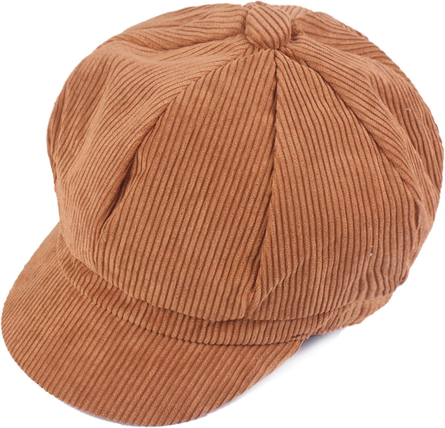 ZLS Apparel Women's Retro Peaked Ivy Newsboy Paperboy Gatsby Cabbie Painter Cap Hats (5-Tan)