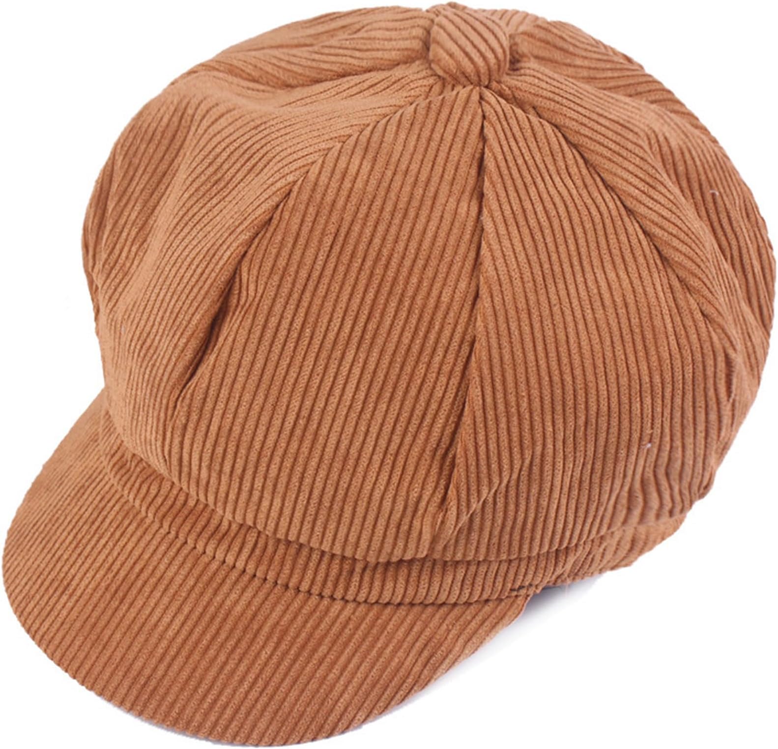 ZLS Women's Retro Peaked Ivy Newsboy Paperboy Gatsby Cabbie Painter Cap Hats (5-Tan)