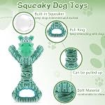Fuufome Dog Toy for Aggressive Chewers:Large Plush Dog Toys with Squeaker to Keep Them Busy