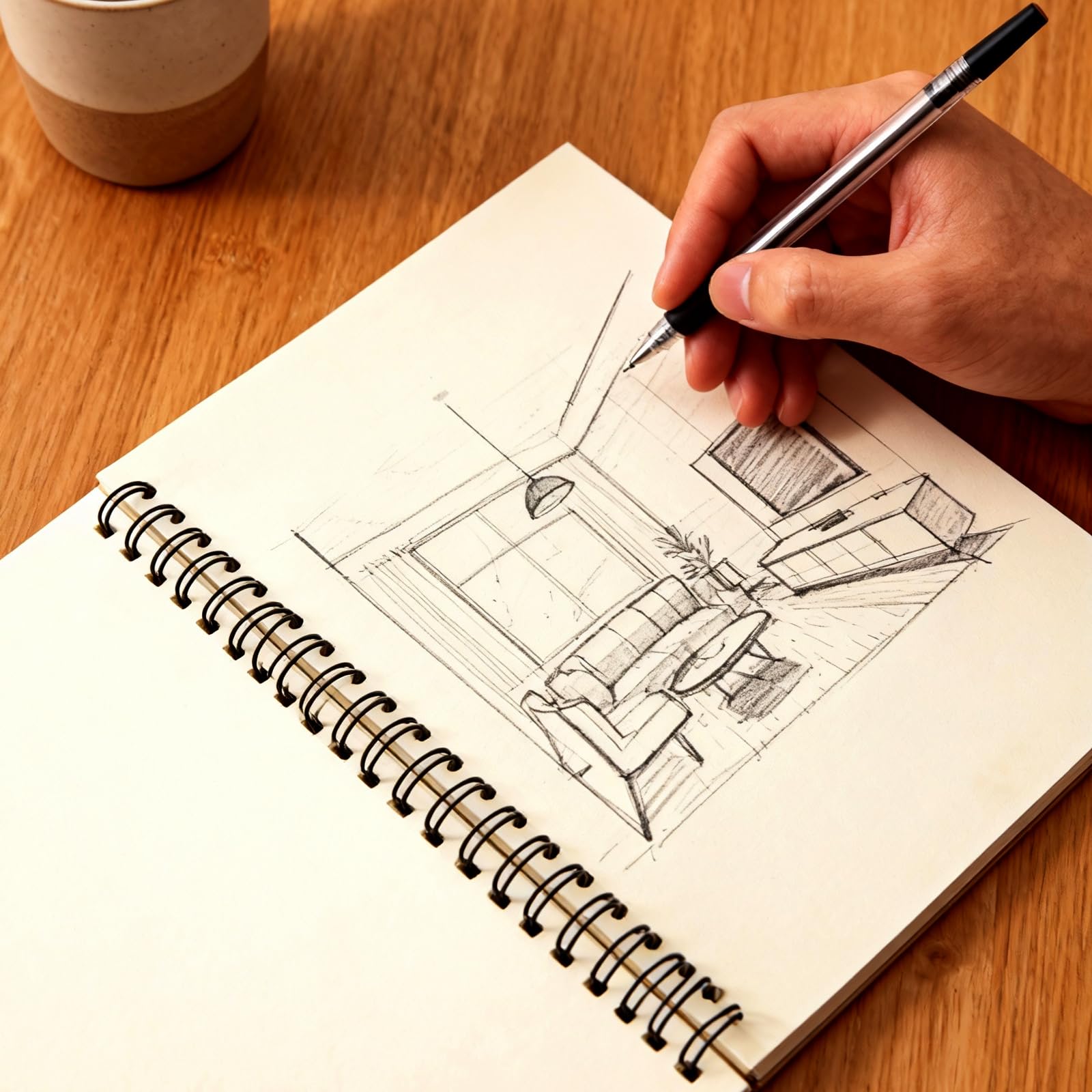 MUKLEI 20 quaderni da disegno formato A5, 30 fogli/60 pagine vuote, 160 g, rilegatura a spirale vuota, con copertina in carta kraft, per artisti, viaggi, scuola, colore marrone