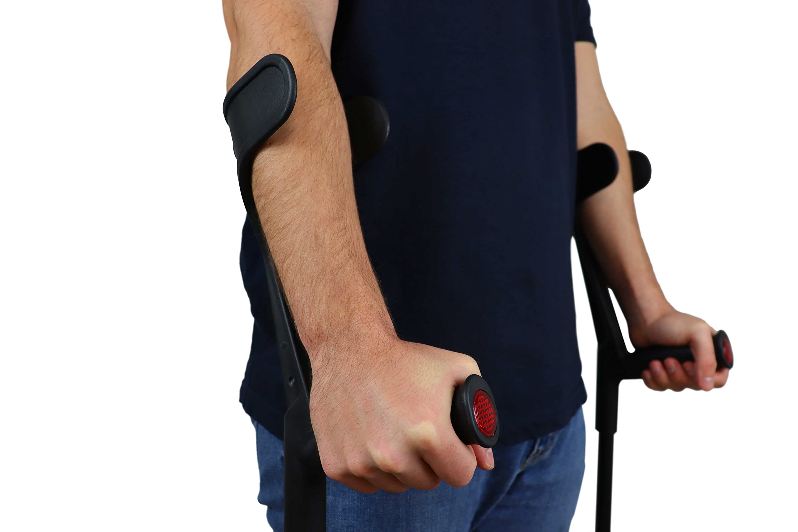 Buy KMINA Forearm Crutches for Adults (x2 Units, Open Cuff), Arm