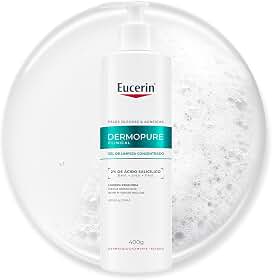 EUCERIN Gel de Limpeza Facial AntiAcne DermoPure Clinical Concentrado 400ml, Peles Oleosas e Acneicas