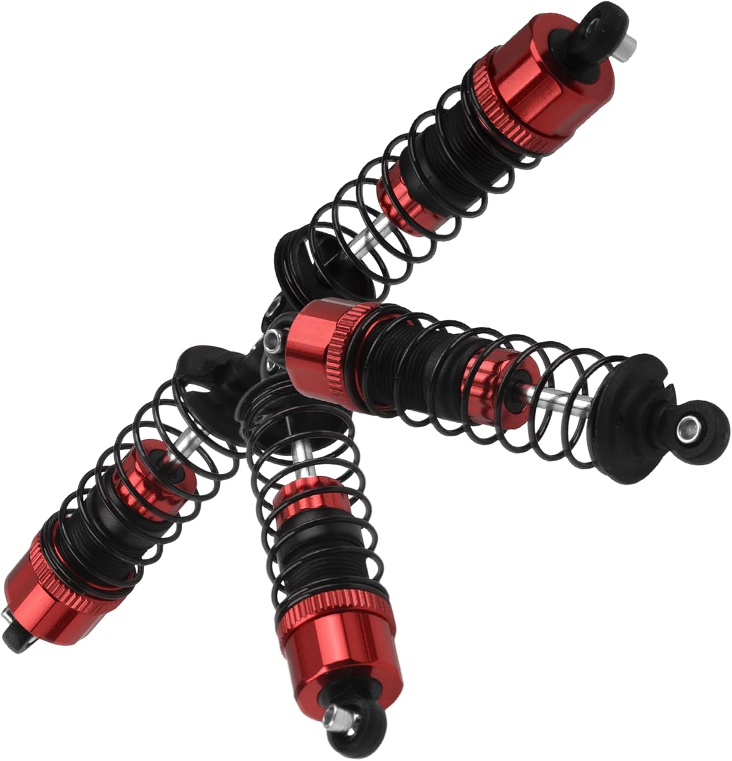 4Pack ShareGoo RC Car Shock Absorbers Metal Shocks Damper Compatible with MJX Hyper Go H14BM 14210 14209 1/14 RC Car Upgrades Part