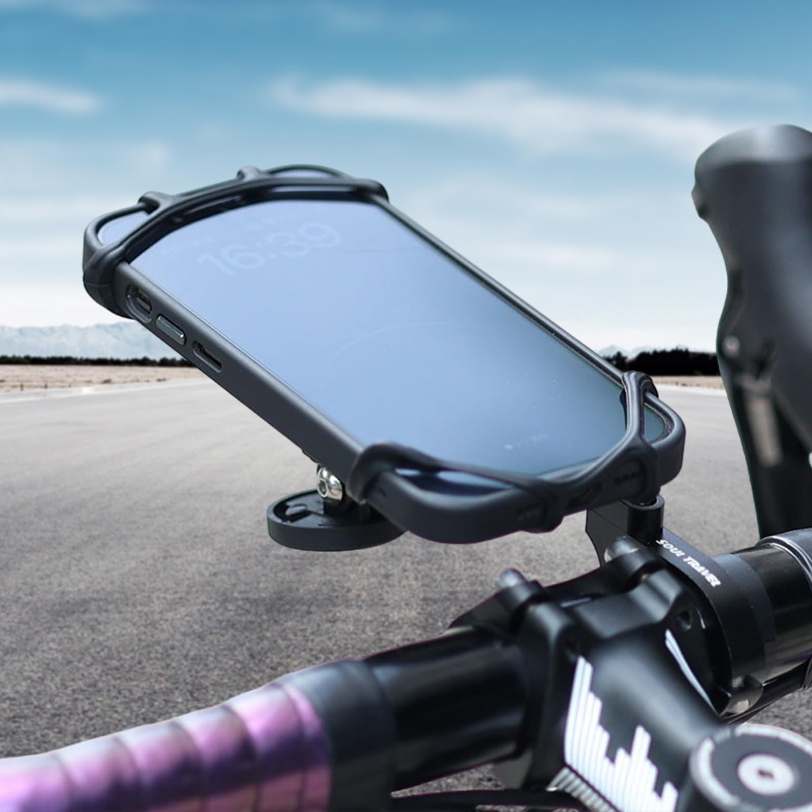 Uchwyt na kierownicę - Obrotowy o 360° dla motocykla i roweru, Smartfon MTB i szosowy