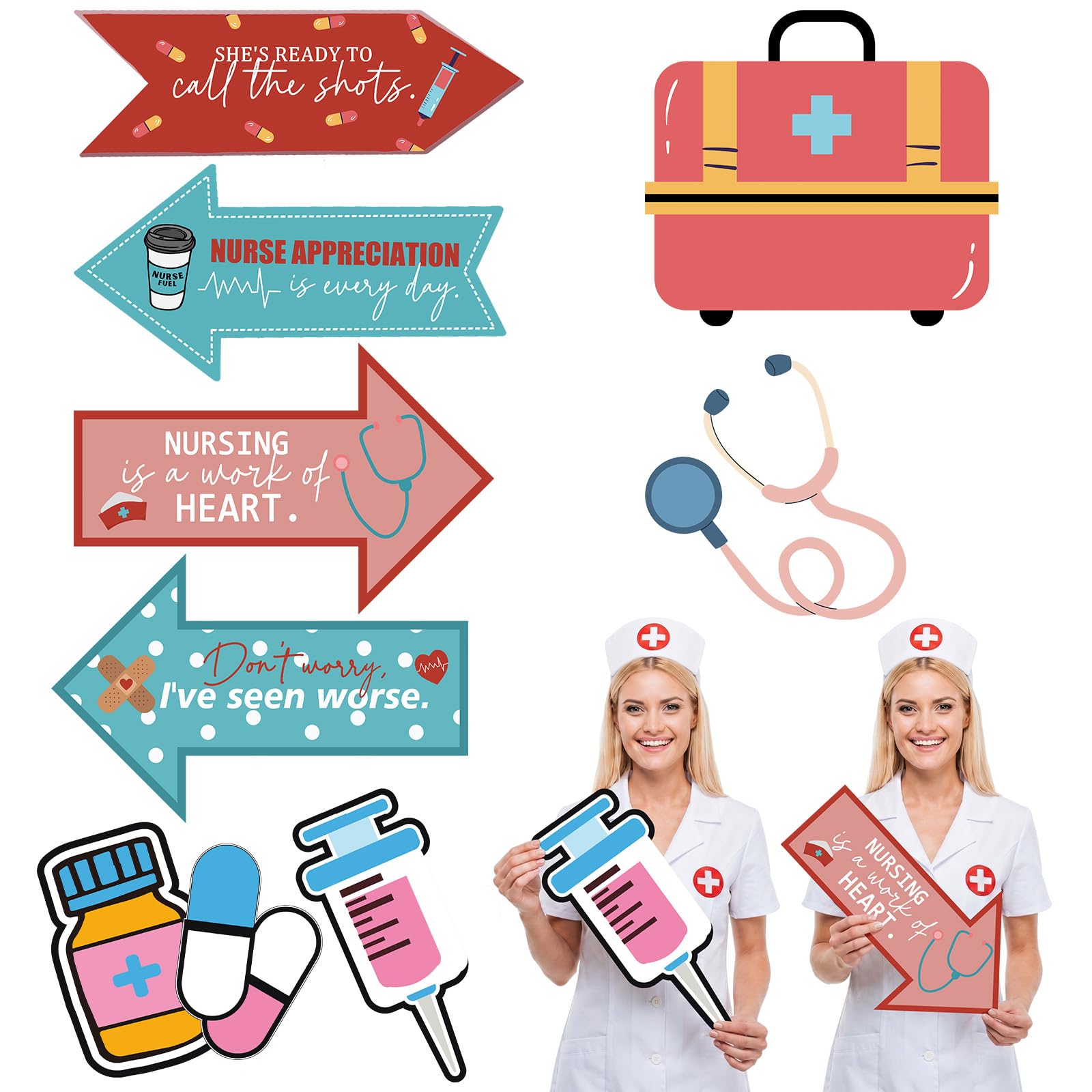 Accessoires photomaton infirmière pour réussir vos photos de groupe sans pose figée