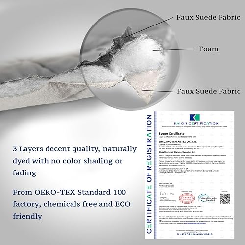 Miniatura 6 de Funda de sillón reversible para mascotas, repelente al agua, de 2 pulgadas de grosor, antideslizante, protector suave acolchado para asiento de