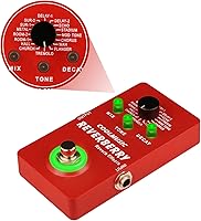 Vista 2 de Coolmusic Pedal de múltiples efectos Pedal de guitarra digital con 16 efectos True Bypass