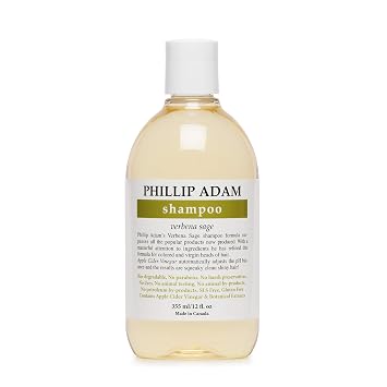 Phillip Adam Verbena Sage Shampoo for Shiny Hair - Sulfate Free and Paraben Free - لجميع أنواع الشعر - 12 Fl Oz