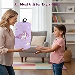 Kids Sleeping Bag for Girls, 3 Season Sleeping Bag with Backpacking Bag, Warm & Cool Weather, Portable for Travel, Sleepovers, Indoor & Outdoor Camping, Machine Washable