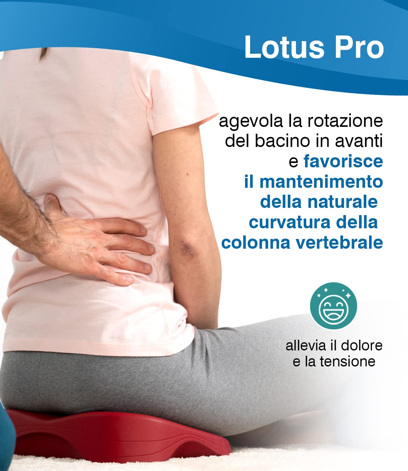 LAHARON Cuscino Yoga Lotus Pro Viola - Cuscino da Meditazione per Mantenimento Postura Corretta - Cuscino Meditazione Yoga Anatomico - Ergonomico, Anallergico e Made in Italy