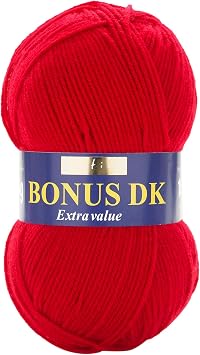 Hayfield Bonus DK Double Knitting, Ladybird 698, 100g by Sirdar