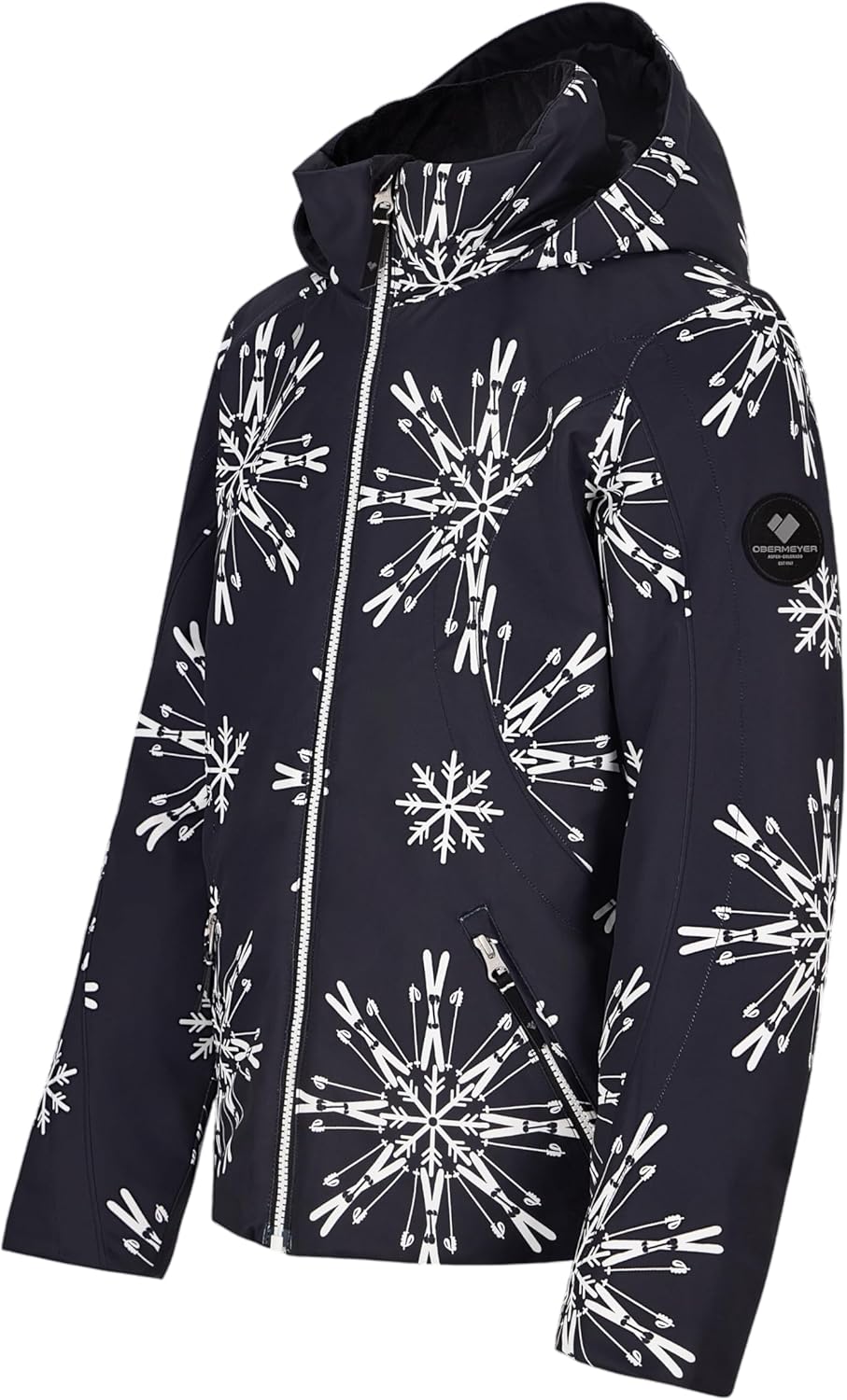 Obermeyer Girls Rylee Print Ski Jacket, Insulated and Waterproof with Extended Wear System - Image 6
