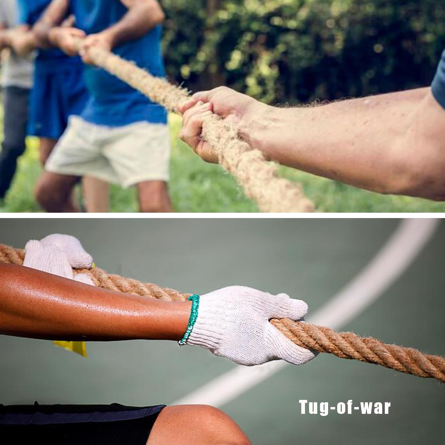 3/4 inch x 98ft Hemp Rope Thick Rope Natural Jute Rope Nautical Rope Heavy Duty Rope Deer Rope for Swing Crafts Gardening Nautical Tug of War Rope Bundling Packing Rope