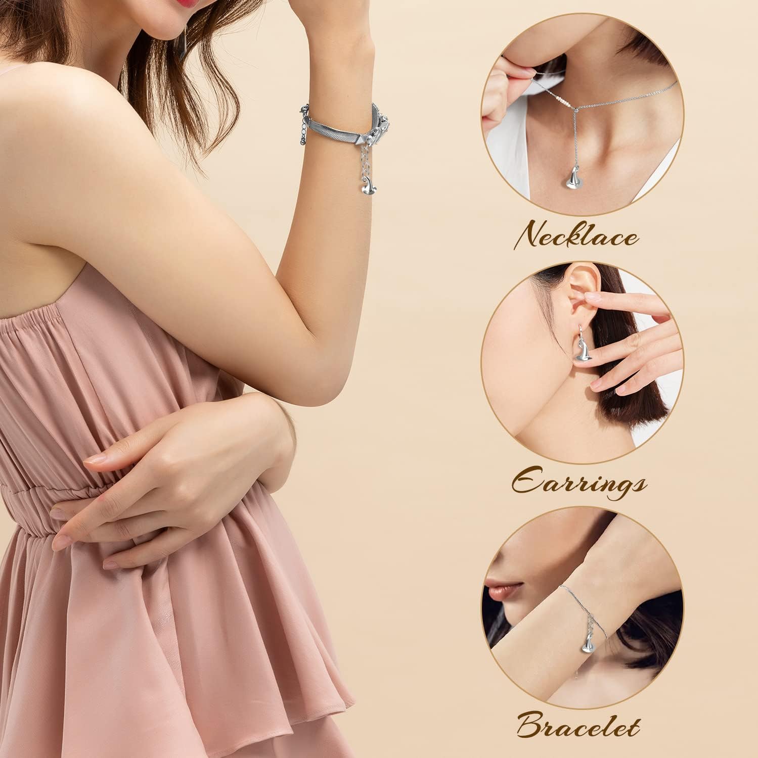 30 Pcs Witch Hat Charms Pendant Alloy Halloween Charms Antique Silver Wizard Hat Beads Accessories for DIY Jewelry Making Finding Crafts Earrings Bracelets Necklace Decorations Collection - Image 4