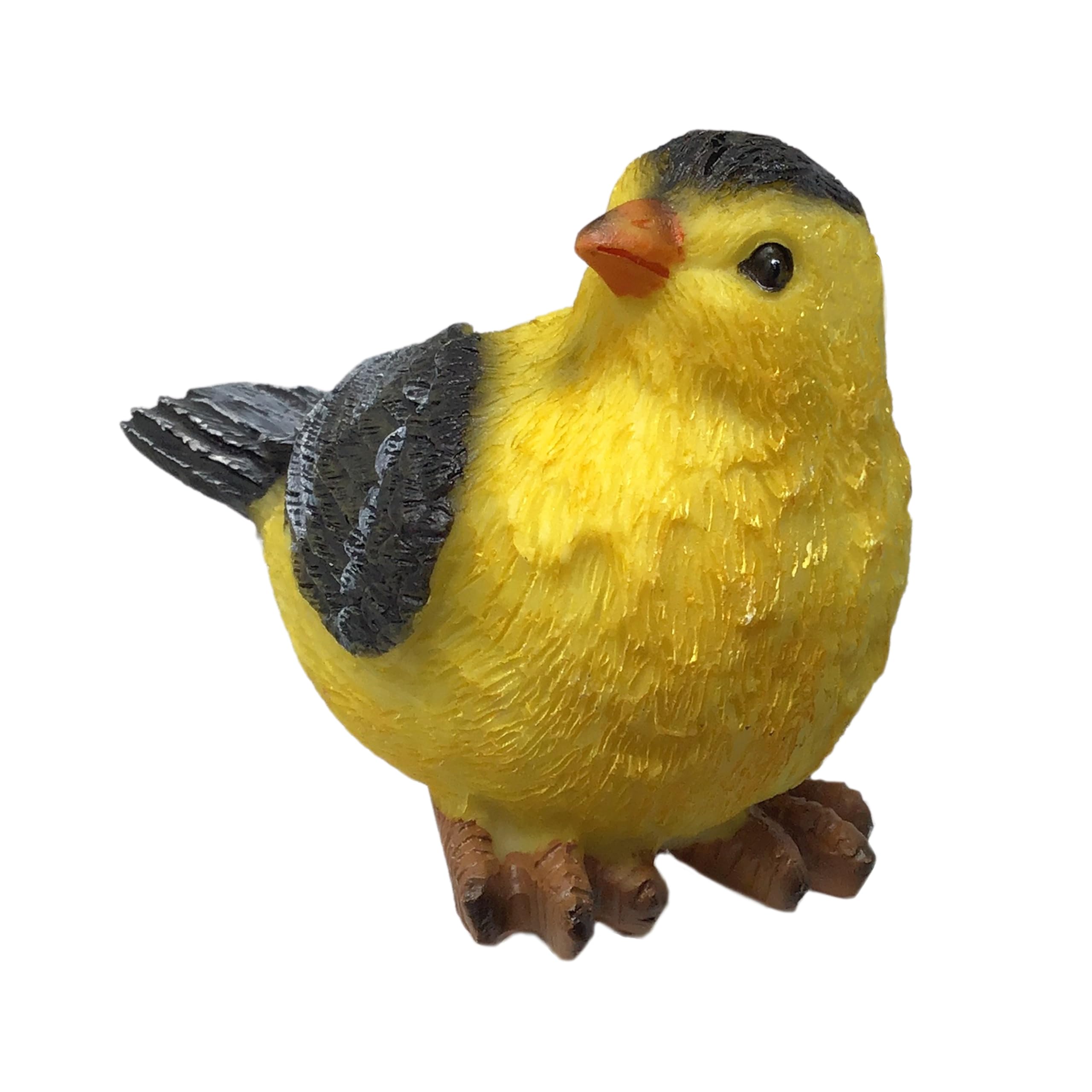 BANBERRY DESIGNS Set di 6 statuine di uccelli cardellini, decorazione a forma di uccello, altezza 7,6 cm