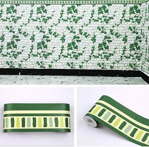 Miniatura 10 de Papel pintado borde autoadhesivo PVC azulejos pegatina fácil uso baño cocina pared decoración blanco-gris geometría