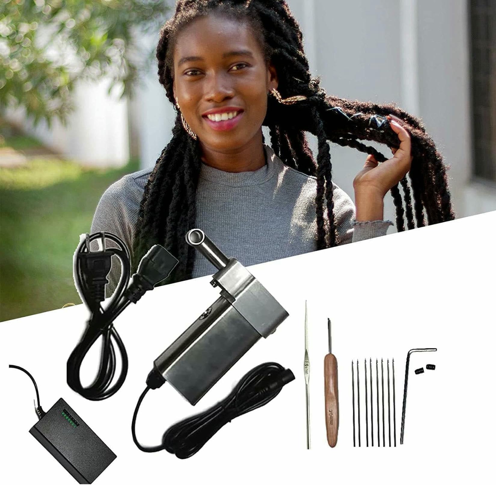 Dreadlock machine automatique 6mm face au tressage manuel long