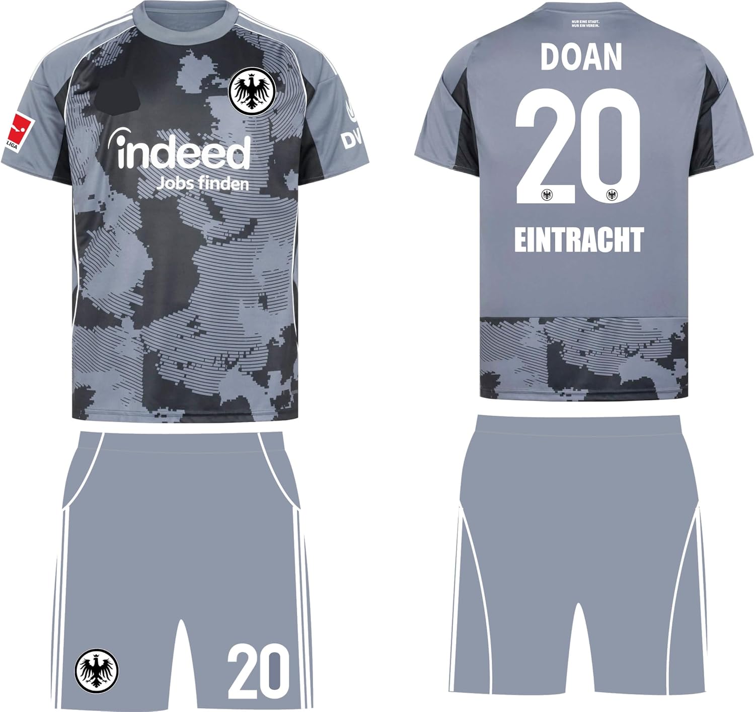 堂安律　フランクフルトDOAN 20 M ホームユニフォーム Amazon.co.jp: フランクフルトアウェイ サッカーユニフォーム 堂安仕様