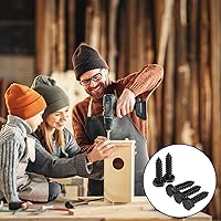 Vista 6 de Blulu 60 tornillos de retraso de cabeza hexagonal 304 de acero inoxidable para madera con acabado liso, tornillos de cabeza hexagonal para madera