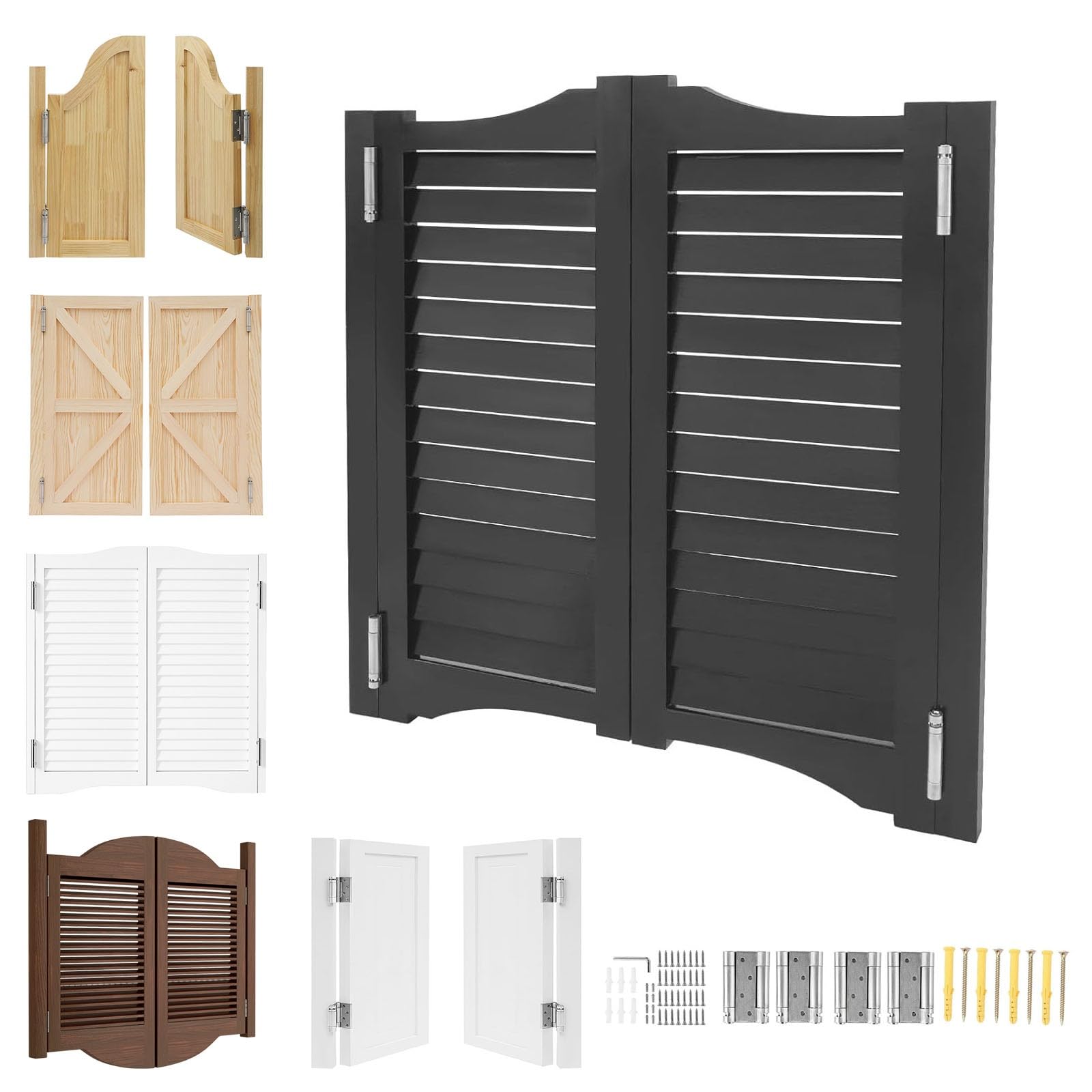 Puerta Vaiven Puertas Batientes para Cafetería, Puertas de Bar de Salón Occidental, Puertas de Media Cintura para Salón, Cocina, Bar, Trastero de Restaurante, Divisor