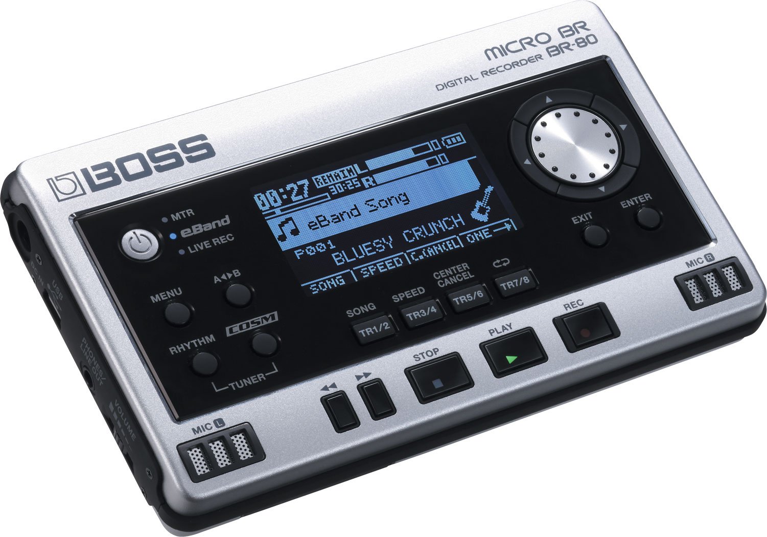 Br-80 Portable Digital Recorder,Silver