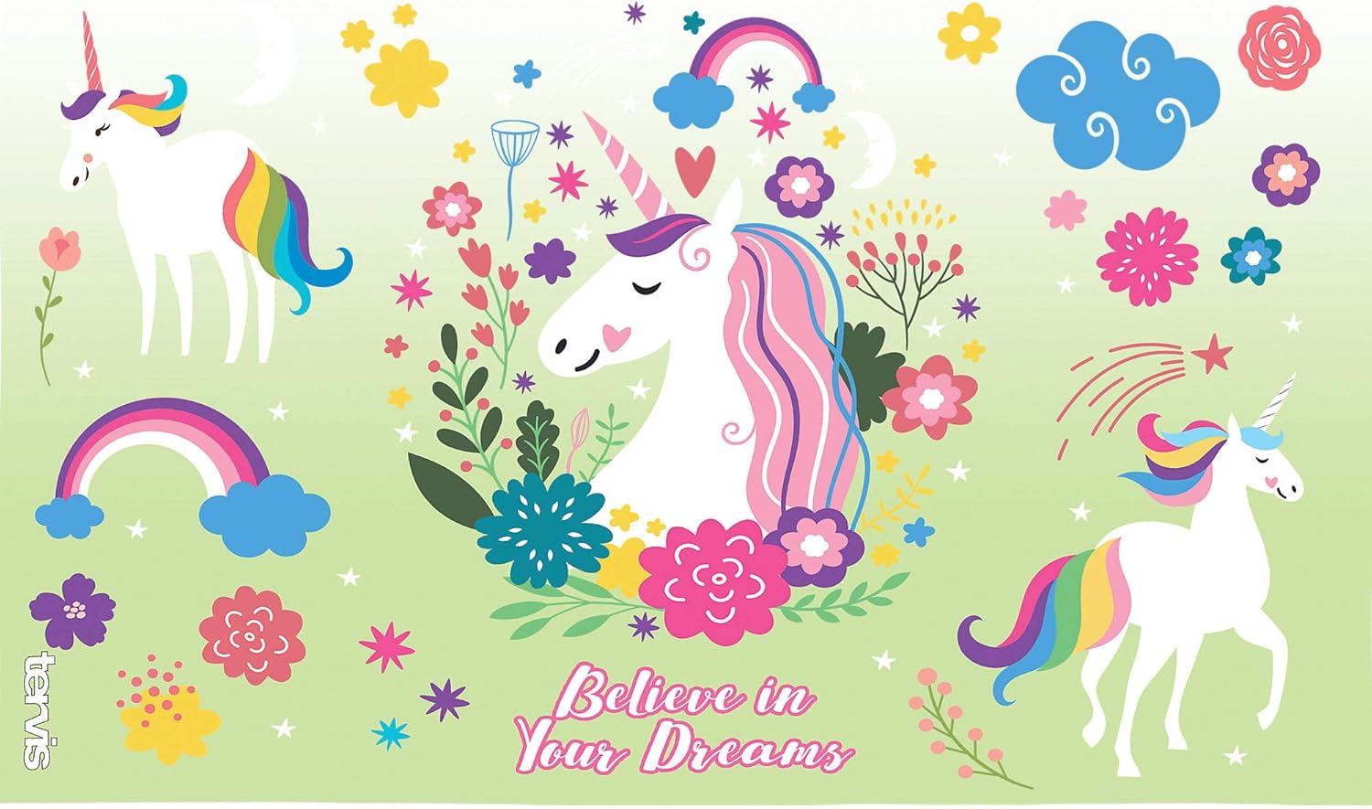 Tervis Believe In Dreams Unicorn Made in USA Double Walled Insulated Tumbler Travel Cup Keeps Drinks Cold & Hot, 10oz Wavy, Classic - Image 2