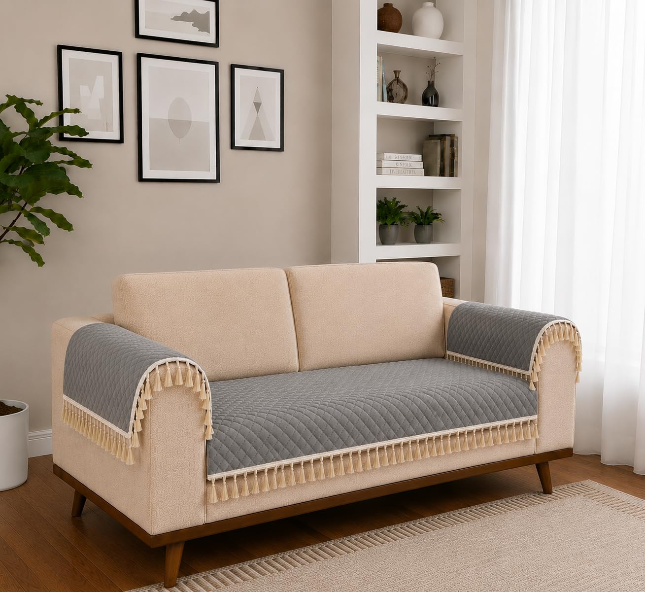 Velvet Sofa Cover - Instant Home Upgrade -24