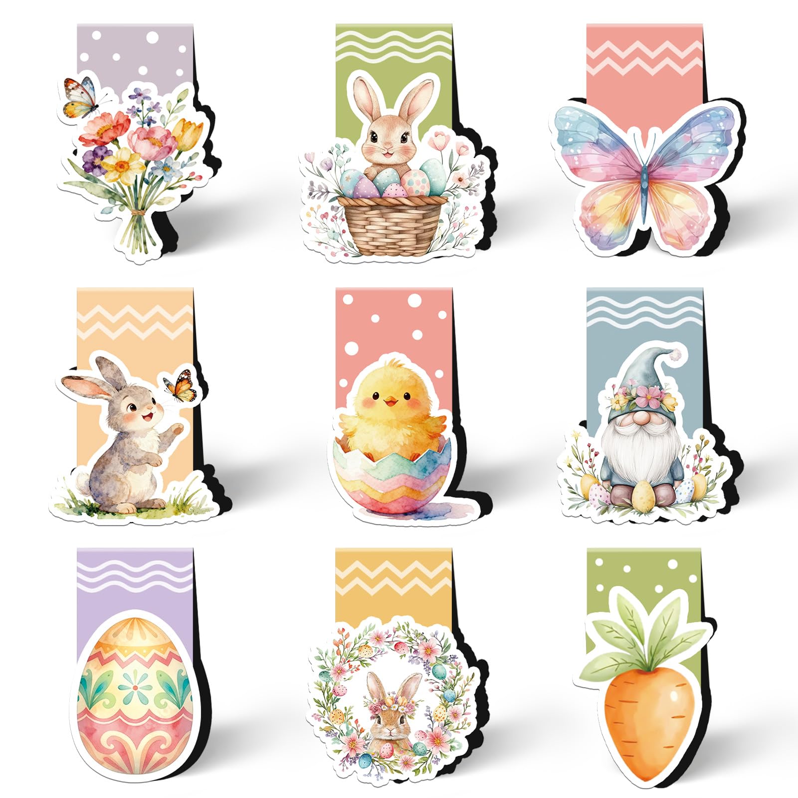 Small Easter Gifts for Children Adults, Magnetic Bookmark Small Items for Easter Children, Easter Nest Filling, Easter Gift Give Away Easter