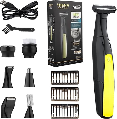 Afeitadora eléctrica para hombres, maquinilla de afeitar eléctrica multifunción 7 en 1, kit de aseo para hombres, recortadora y afeitadora eléctrica