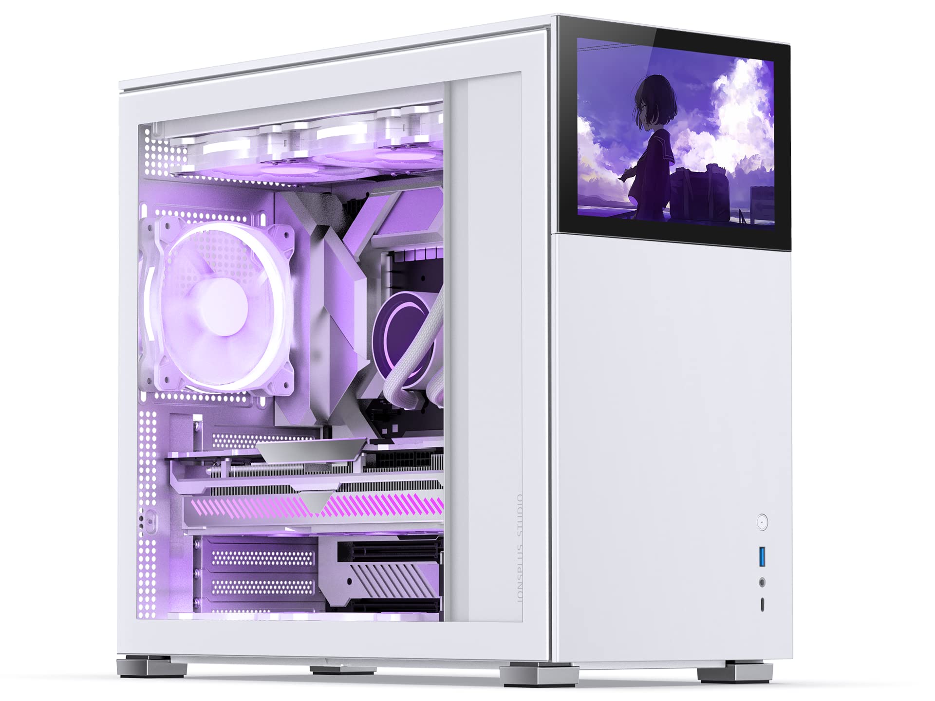 Buy JONSBO D41 MESH SC White ATX Computer Case with Screen,ATX/MATX